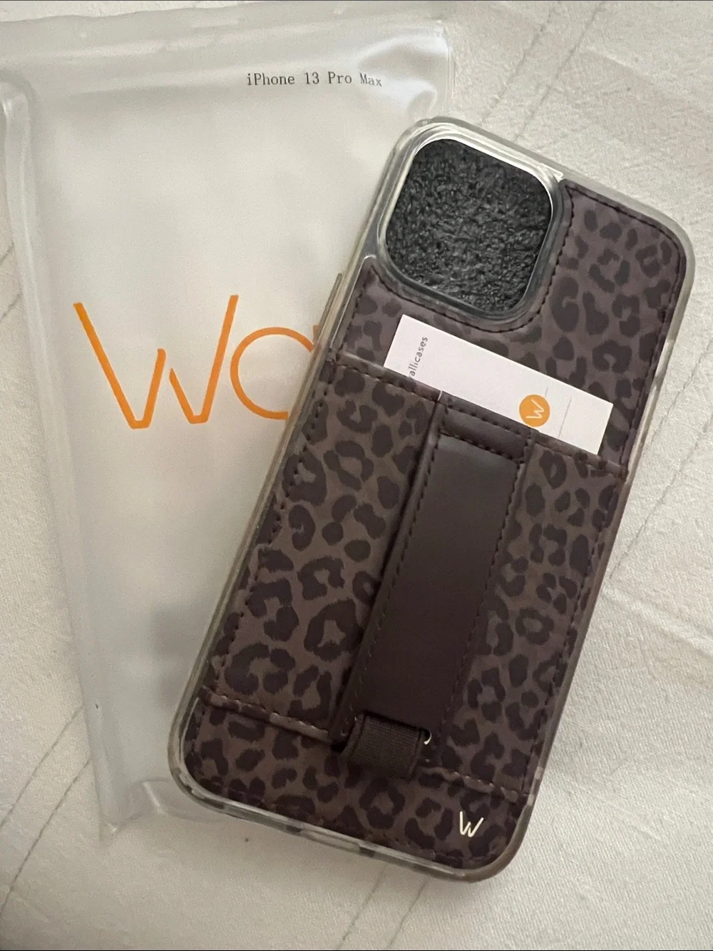 Walli Case “Shadow Leopard” iPhone 13 Pro Max New Two Tone Brown